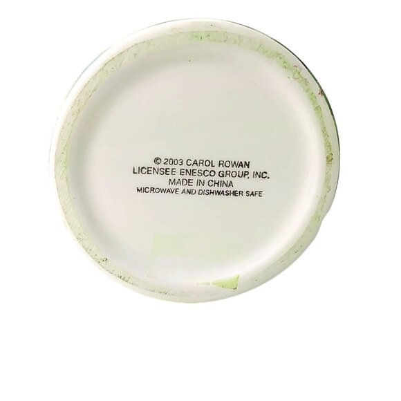 Carol Rowan Geraniums Collection Ceramic Vase 12" Tall Enesco Group - Picture 6 of 9